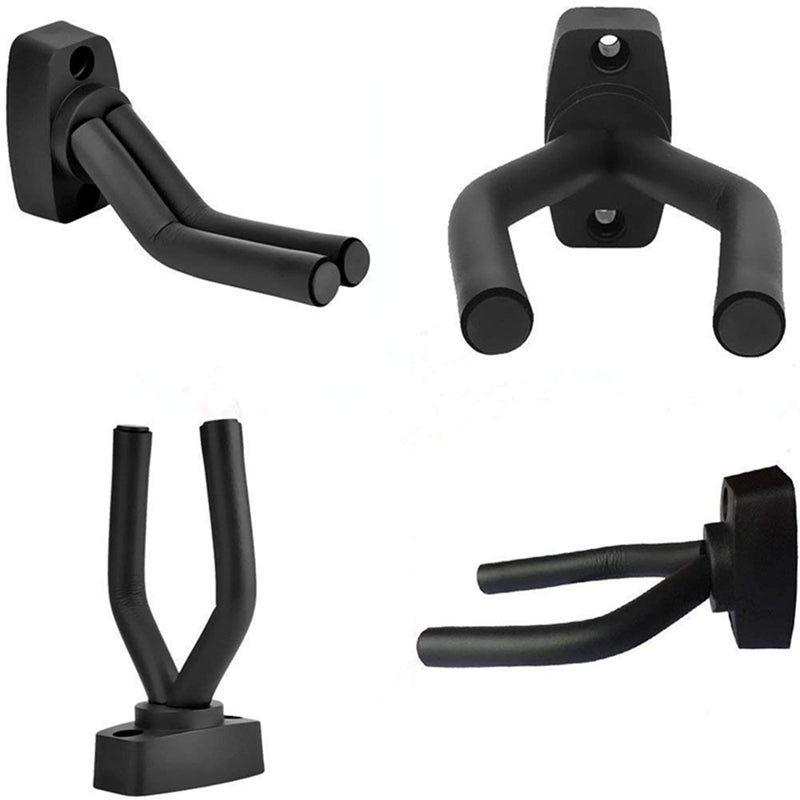CC CAIHONG Guitar Hanger Wall Mount 4 Pack, Guitar Holder Wall Mount Hook Stand Display with Screws - Easy to Install - Fits All Size Guitars, Bass, Mandolin, Banjo, Ukulele - Image 4